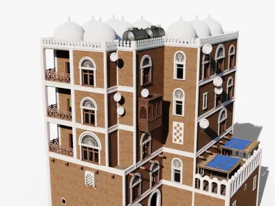 Middle East Apartment Low-poly 3D model