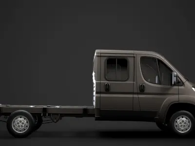 Peugeot Manager Chassis Truck Crew Cab 4035WB 2020 3D model