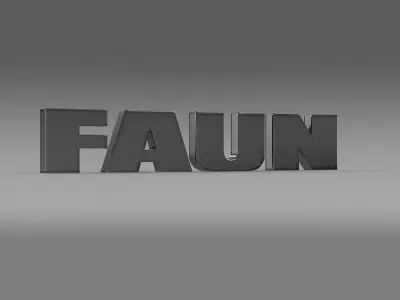 Faun Logo 3D model
