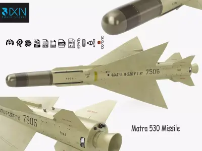 Matra 530 Missile 3D model