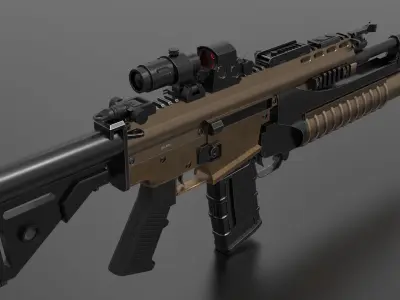 MK2 Grenade Launcher Fps - Tps Low-poly 3D model