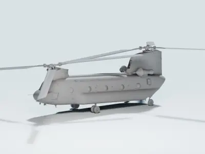 Military Helicopter - Chinook  3D model