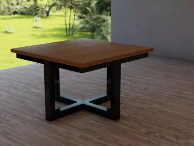 Cafe Table Free 3D model purchase