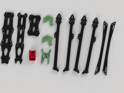 FPV Drone Frame Kit 3D print model