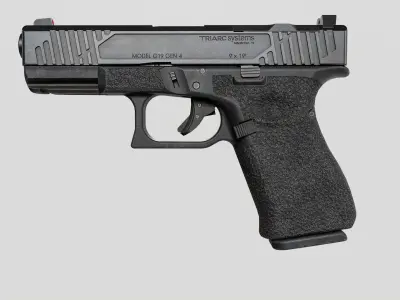 TRIARC Systems Glock 19 9mm Handgun Low-poly 3D model