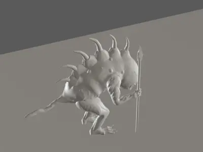 HoMM3 Infernal Troglodyte 3D model
