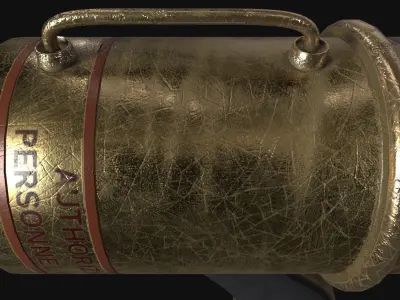  Ray gun Low-poly 3D model