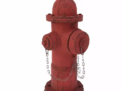 Water Hydrant lowpoly 3d model Free low-poly 3D model