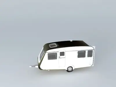 Abbey Fixed Bed UK Swift Range Touring Caravan Free 3D model