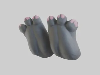 Cat Paws Model 3D model
