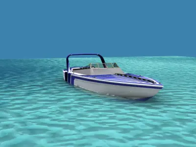 Phazer 38 Cigarette Boat V03 3D model