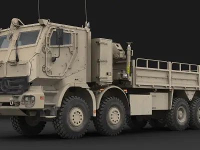 Mercedes-Benz Actros AHSVS cargo truck 3D model