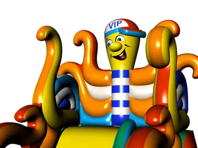  Cheerful Octopus  3D model