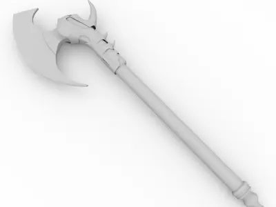Dragon Battle Axe 3D model