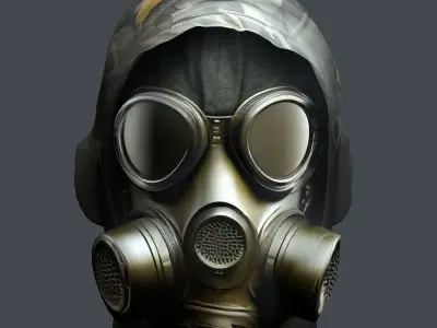 Helmet 3d model military combat Military Low-poly Low-poly 3D model