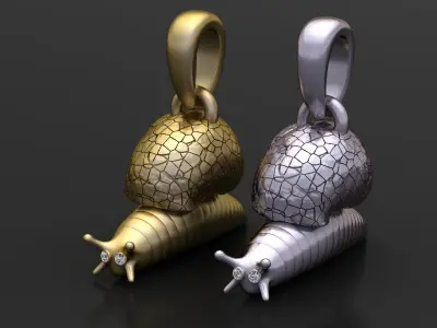 SNAIL INSECT PENDANT 3D PRINTABLE MODEL 3D print model