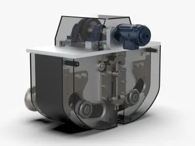 Hydraulic Winding Mechanism 3D model