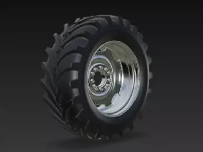 Truck Tyre 3d Model 3D model