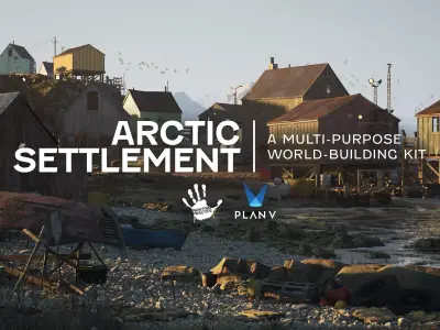 Plan V Arctic Settlement A Multi-Purpose World-Building Kit 3D model