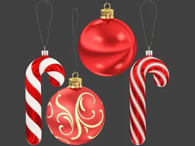Christmas Tree Toys Collection V1 3D model