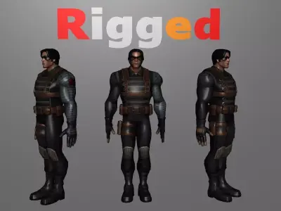 The Winter Solider Free Free low-poly 3D model