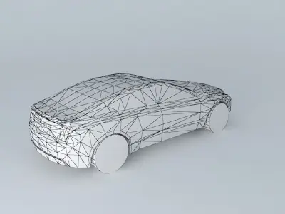 NEG Sedan car Template Free 3D model