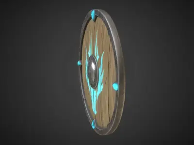 Dragon Shield  Low-poly 3D model