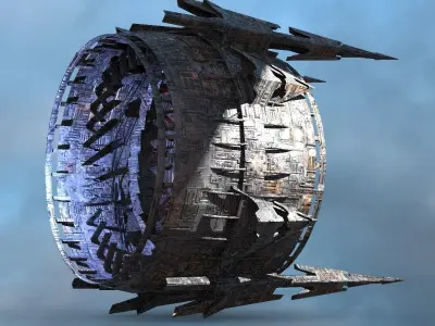 Giant Mech Tech wheel 2 3D model