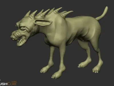 hound 3d model devil dog 3D model
