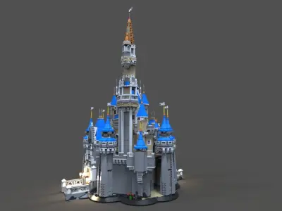 Lego Castle disney 3D model