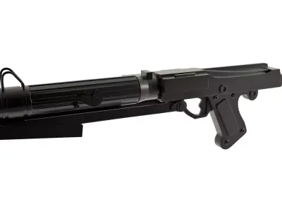 Blaster Starwars Clone Troop 3D print Low-poly 3D model