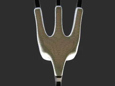 Adjustable Subdivision 4 Digit Talons Rigged Low-poly 3D model