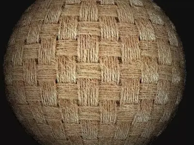  Wicker- Weave- 3D Photorealistic Texture  Texture