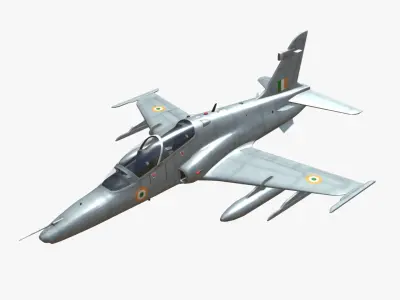 BAE HAWK 132 Indian Air Force Low-poly 3D model