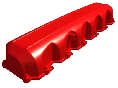 Red Engine Cover 3D model