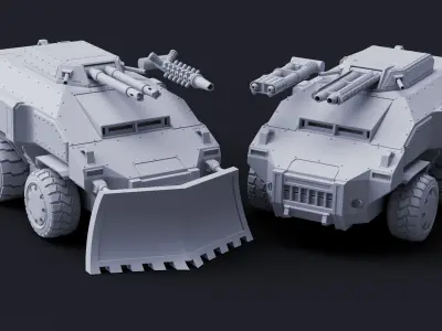 Defender APC - Mutant Militia 3D print model