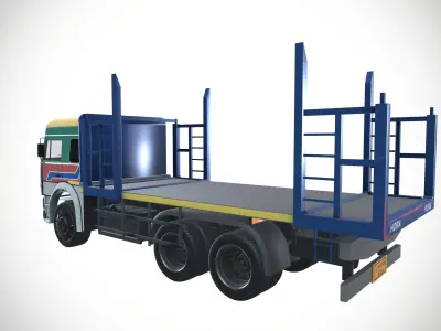 Tata LPT 2518 Truck 10 wheeler Goods Carrier 3D model