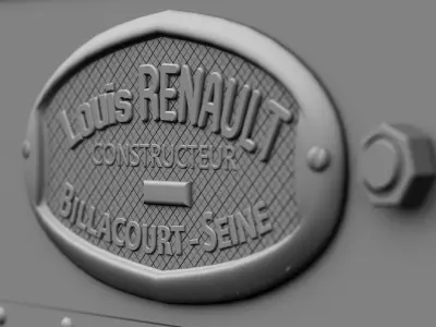 Renault FT17 French Light Tank 3D model