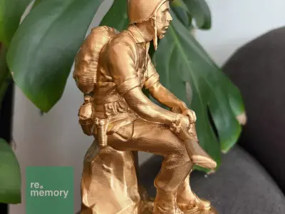 The Remembrance 1 12 Scale Mourning Soldier Statue 3D print model