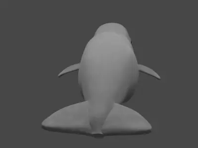 BELUGA WHALE  Low-poly 3D model