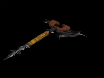 sifi axe Free low-poly 3D model