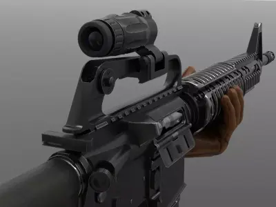 m16A4 Fps-Tps Low-poly 3D model