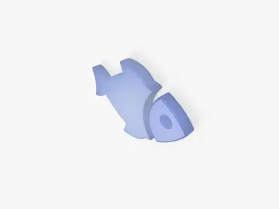 Fish 3D vector - Poisson vectoriel en 3D Free low-poly 3D model