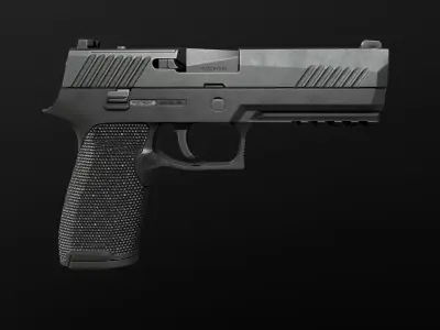 Sig Sauer P320 Full Size Modular 9MM Handgun Low-poly 3D model