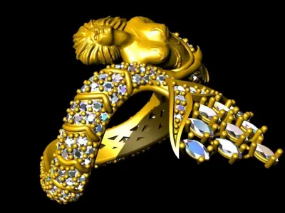 mermaid Ring 3D model