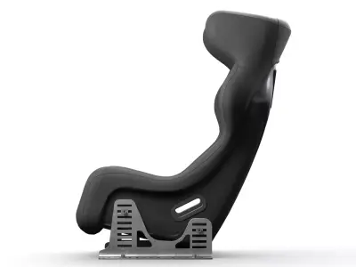 Racing Car Seat Low-poly 3D model