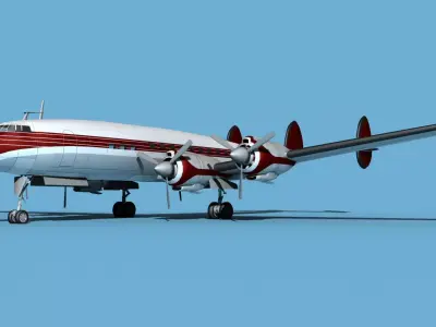Lockheed L1649 Star Liner Corporate 2 3D model