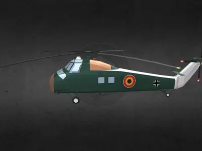 s58-helicopter helicopter for gta san andreas Low-poly 3D model