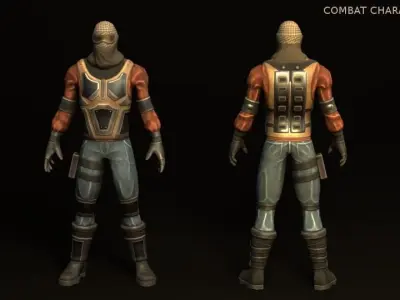 Combat Character Pack 1 Enemies Low-poly 3D model