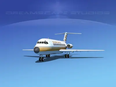 Douglas DC-9-15 Sonorra Air Charter 3D model